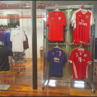 <p>Sports uniforms are sold at Vazquez SoccerChamp Sports store in Danbury.</p>