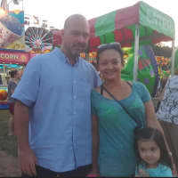 <p>Scott, Nooshen and Charlotte Logue at New Fairfield&#x27;s Olde Tyme Carnival.</p>