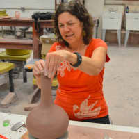 <p>June Veenstra of Wayne said she&#x27;s become &quot;addicted&quot; to classes at The Art School at Old Church.</p>