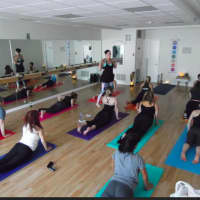 <p>Seana Hart teaching a group session at EarthFit in New Fairfield.</p>