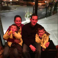<p>Bethel resident Chris Longo, along with his wife Lynne and their sons Andrew and Dylan.</p>
