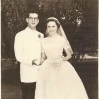 <p>The Blosios on their wedding day on July 28, 1956.</p>