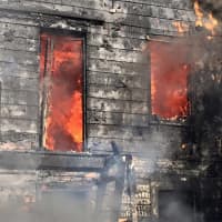 <p>A look at the fire on 12 Lexington Avenue in the City of Poughkeepsie.</p>
