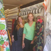 <p>Owner Laura Gardner and manager Ivy Chirco at Chintz-N-Prints in Newtown. The store will be celebrating 60 years in business.</p>