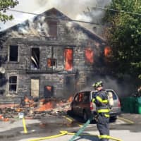 <p>A look at the fire on 12 Lexington Avenue in the City of Poughkeepsie.</p>