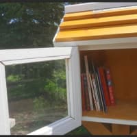 <p>The Little Free Library that was installed at the Ridgefield Parks and Recreation Center by Juliette Castagna.</p>