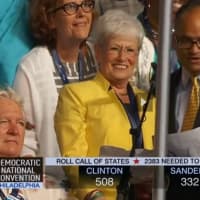 <p>State Democratic Party Chairman Nick Balletto and Lt. Gov. Nancy Wyman cast Connecticut&#x27;s votes at Tuesday night&#x27;s Democratic National Convention in Philadelphia.</p>