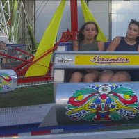 <p>Kids have a blast on the rides at the Easton Fireman&#x27;s Carnival on Tuesday night.</p>