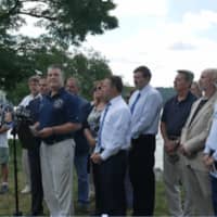 <p>Hudson Valley officials, marine pilots and concerned residents protest a proposed rule by the United States Coast Guard which would create six new commercial barge anchorages in the Town of Cortlandt along the Hudson.</p>