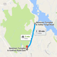 <p>Nearly 2 miles of Newtown Turnpike/Route 53 are closed Tuesday due to a downed tree.</p>