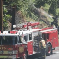 <p>The brush fire was reported to police by an anonymous caller, NorthJersey.com reports.</p>
