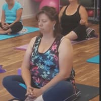 <p>A class at Holy Yoga in New Fairfield</p>