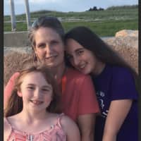 <p>Danbury teacher Laura Schechter, with her two children, Erin, 11, and Sarah, 16 shares back-to-school advice</p>