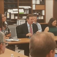 <p>U.S. Senator Chris Murphy (D-Conn.) leads a roundtable discussion recently to discuss the implementation of the new education law -- the &quot;Every Student Succeeds Act.&quot;</p>