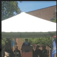 <p>Dr. John B. Clark, president of WestConn, speaks at the university&#x27;s opening ceremony on Friday afternoon.</p>