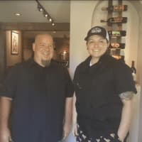 <p>From left, owner Tony Heslin and chef Calin Sauvron of Note Kitchen &amp; Bar</p>