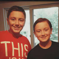 <p>Caleb and Hunter Jacobson started their first day of school on Wednesday.</p>