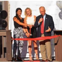<p>Therapeutic Massage and Wellness in Danbury held a ribbon cutting for its new name, look and services. From left, Domonique Danza, manager, Jenna Dallinga, owner and Danbury mayor Mark Boughton.</p>