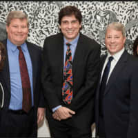 <p>Save the date for the Eighth Annual HCC Alumni Hall Of Fame Gala set for Nov. 19. Pictured here from the 2015 gala (left to right): Donna and Scott Crane of Reynolds &amp; Rowella, LLP; comedian Wayne Cotter; and Ben and Anne Marie Maini.</p>