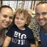 <p>Lidia, Jaxon and Paul Corey. Lidia and Paul are owners of Cotton Candy Fabrics, which just opened a storefront in Brookfield.</p>