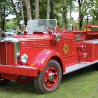 <p>Packanack Lake Fire Co. #5&#x27;s restored 1951 Mack Fire Pumper.</p>