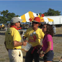 <p>Jeff Wieser, Executive Director of Homes With Hope and a beer pourer; Tony McDowell, Executive Director of Earthplace and the Westport Rotary club President; and Jen Fava, Westport’s Director of Parks &amp; Recreation</p>