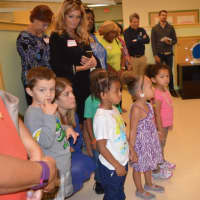 <p>The ribbon cutting ceremony for the new Maritime Odyssey Preschool in Norwalk</p>