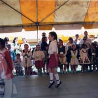 <p>Meghan Lucey, at age 8, dancing in her first competition in New Haven in 1997.</p>