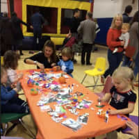 <p>Kids make a craft project at Holly Pond School&#x27;s Family Fun Day.</p>