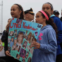 <p>There were plenty of signs for Grace VanderWaal at the parade in her honor.</p>