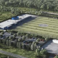 <p>A rendering of the future New York City Football Club football operations and training facility that will be located in Orangeburg.</p>