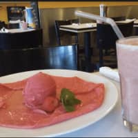 <p>The restaurant will offer a sweet, pink wheat crepe, topped with all natural strawberry sorbet and pink smoothie blend of strawberry, pineapple and banana to support breast cancer awareness month.</p>