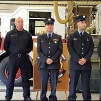 <p>Danbury firefighters were receiving the Bravery Award/Unit Citation for their actions during a structure fire on 47 Hospital Ave.</p>