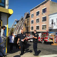 <p>Yonkers firefighters had a busy morning battling an Elm Street blaze.</p>