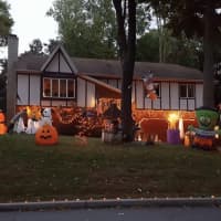 <p>Expect lots of Halloween lights at the Wayne home of Gina and Rich Martorana.</p>