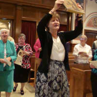 <p>The golden jubilee liturgy held for Dominican Sisters Dorothy Maxwell and Carol Carullo.</p>