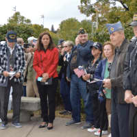 <p>Many veterans and Danbury residents attend the Walk of Honor.</p>