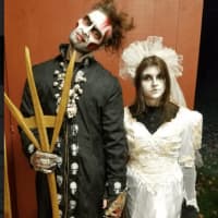 <p>A bride and groom, Clayton family members who have come back from the dead.  Meet them when you go to Halloween at the Hollow activity in New Fairfield.</p>