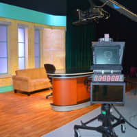 <p>&quot;CT Sports Now&quot; uses the former anchor desk of Linda Ellerbee&#x27;s &quot;Nick News&quot; at the Sacred Heart studio.</p>
