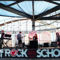 <p>School of Rock New Canaan House Band during a Summer tour stop in Wildwood, N.J.</p>