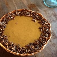 <p>This pumpkin delicacy is one of the treats found at Erie Coffeeshop &amp; Bakery in Rutherford.</p>