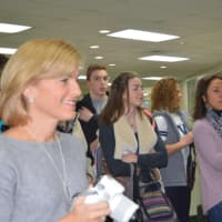 <p>Family members and friends of the swim team members attended the Letter of Intent event at the Wilton  Riverbrook Regional YMCA on Thursday afternoon.</p>