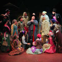 <p>Cast of &quot;Feathers in the Wind&quot; at New Canaan High School.</p>