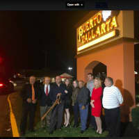 <p>Danbury Mayor Mark Boughton, Puerto Vallarta owner Esaul Rodriguez and his wife, attend the ribbon cutting of the restaurant in Danbury, which offers Mexican food.</p>