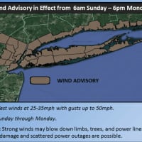 <p>The entire Hudson Valley will see strong gusty winds through Monday evening. The winds are expected to be stronger in Southern Westchester, where a wind advisory is in effect.</p>