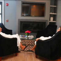 <p>Guests relaxing in one of the tranquility rooms at New Beauty Wellness in Westport</p>