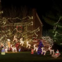 <p>Christmas decorations at the home of Newtown couple Rhonda and Chane Cullens</p>