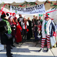 <p>There was a lot of entertainment at the Greenwich Holiday Stroll.</p>