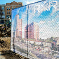 <p>The future site of Larkin Plaza in Yonkers.</p>