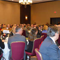 <p>Several hundred people attend the event at the Crowne Plaza Danbury.</p>